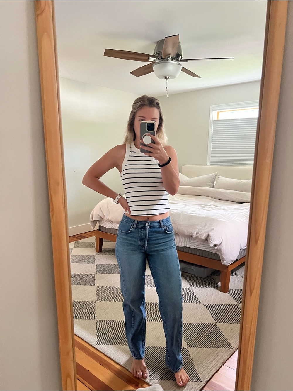 Madewell Pieced Barrel Leg Jeans